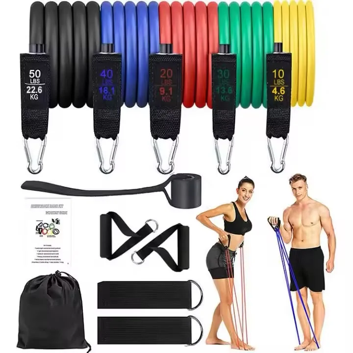 Kit de 5 élastiques de résistance fitness