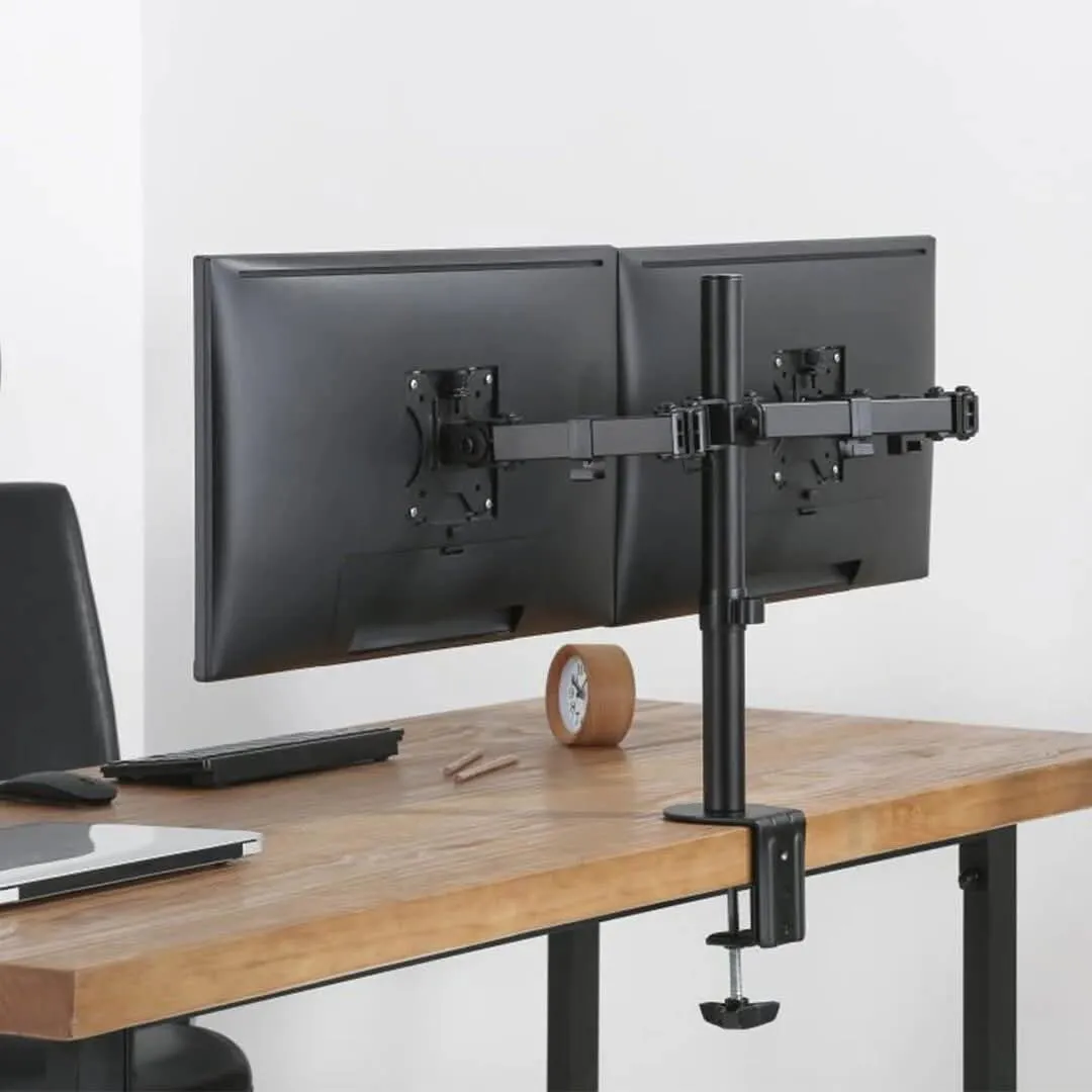 Support de bureau double écran articulé