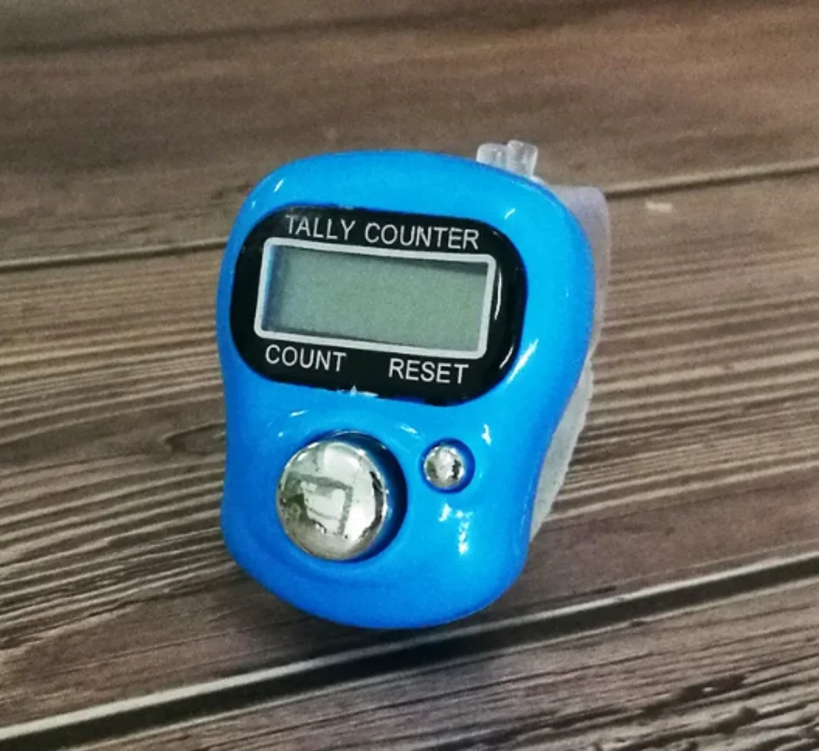 Compteur numérique de doigt bleu