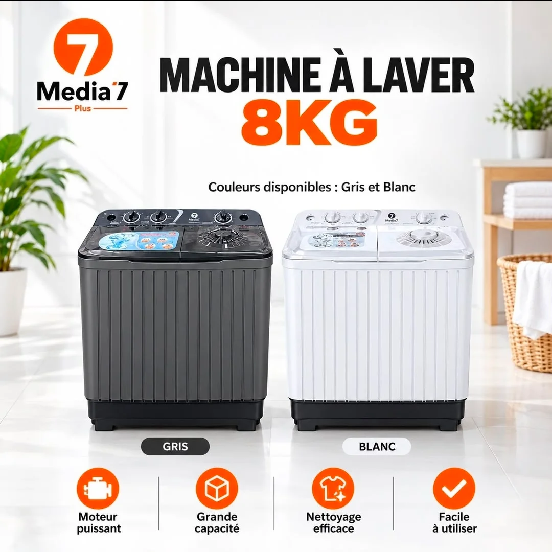 Machine à laver Media7 Plus 8 kg