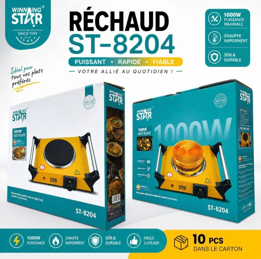 Réchaud électrique avec plaque chauffante 220V